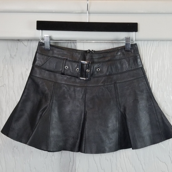 bebe Dresses & Skirts - BEBE leather mini skirt